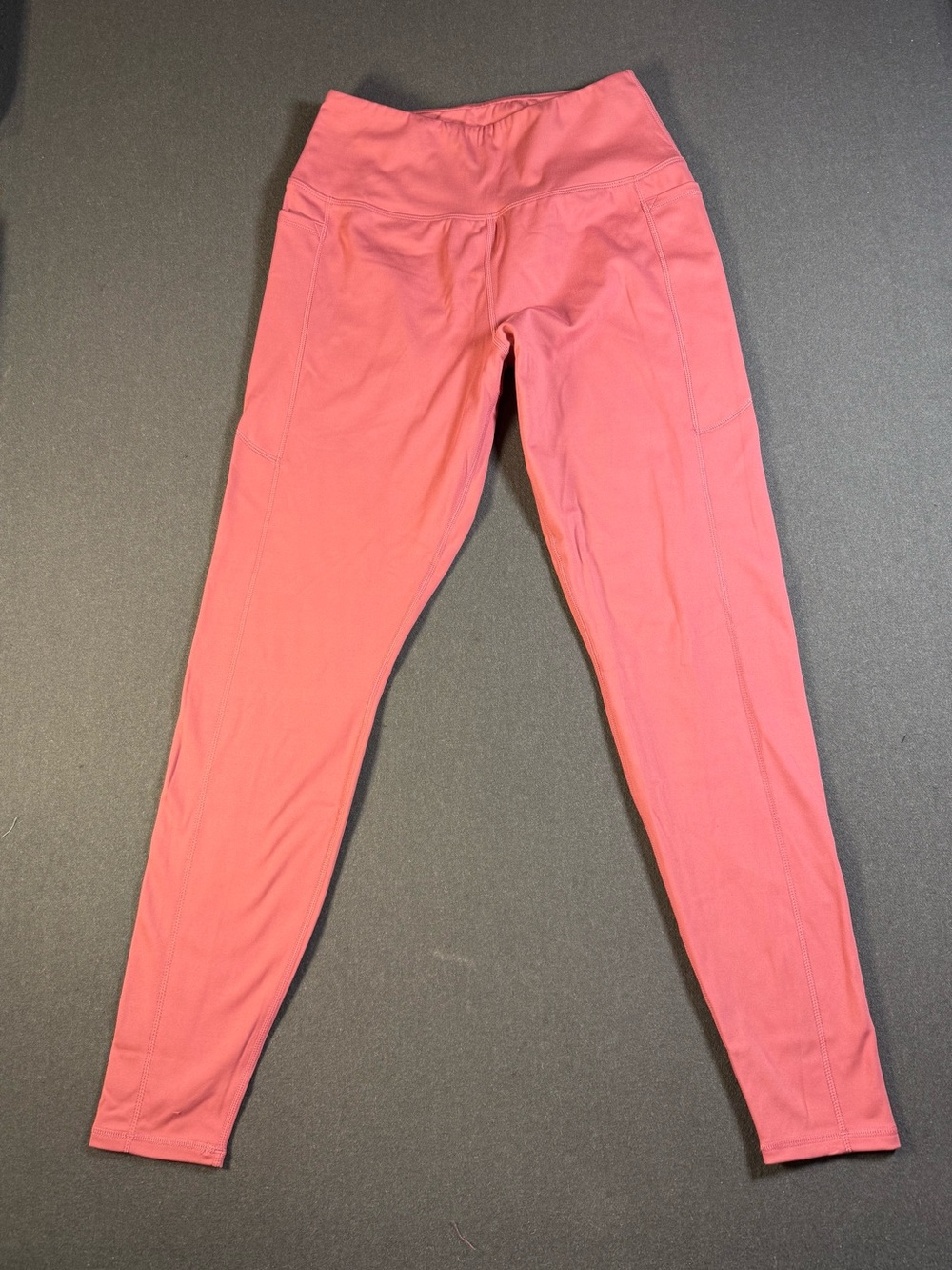SPACEVIKING Pink High Waisted Yoga Leggings with Pockets Large